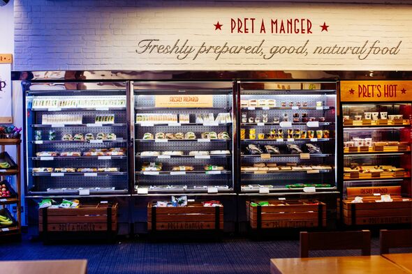 Intérieur du café Prêt à Manger