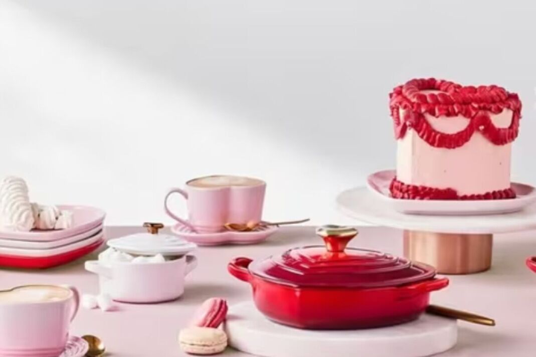 Gamme Saint-Valentin rose Le Creuset