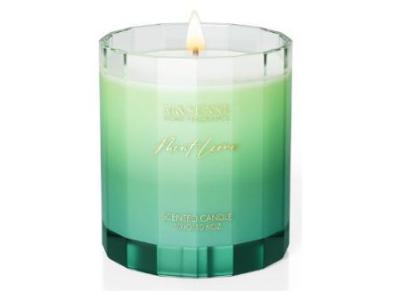 Bougie en pot parfumée M&SENSE | Bougies parfumées à la menthe verte (Classe d'efficacité énergétique A+++)