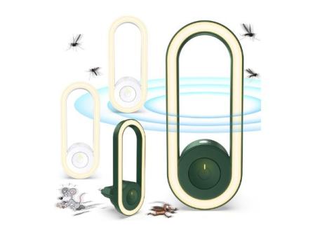 Répulsif antiparasitaire à ultrasons, 4 paquets de répulsif électronique contre les moustiques, antiparasitaire à ultrasons pour l'intérieur, insectes, mouches, cafards, araignées, rongeurs