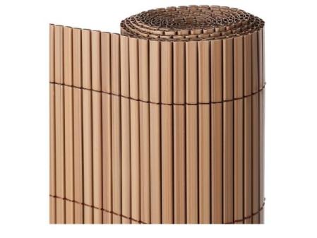 LOLAhome Haie Double Face en PVC Marron 3x1 mètres | Résistant 1 200 gr/m2, Décoratif et Installation Facile | Haute intimité et dissimulation pour clôture, jardin, balcon ou terrasse.