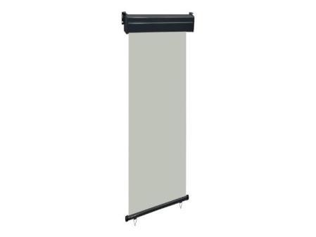 vidaXL Auvent latéral de balcon, brise-vue, auvent vertical résistant aux UV, parasol pour terrasse de jardin, gris