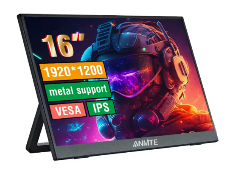 Moniteur portable à écran tactile Anmite de 16 pouces