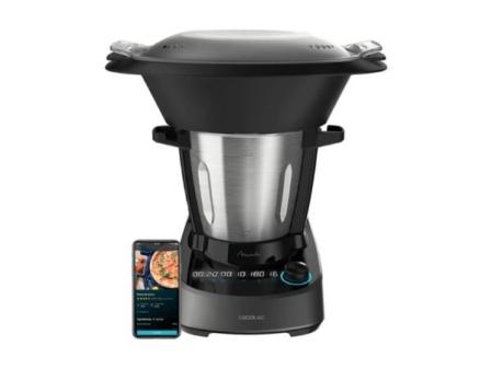 Robot de cuisine multifonction Cecotec Mambo 11090. 1600 W, 37 fonctions, application, balance et pichet en acier inoxydable de 3,3 litres, passe au lave-vaisselle, livre de recettes et accessoires