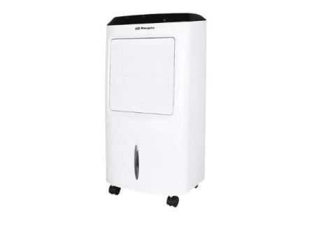 Orbegozo Air 52, climatiseur par évaporation 3 en 1, réservoir 10 L, 65 W, 3 vitesses, minuterie maximale 8 heures, télécommande, accumulateurs de froid, blanc