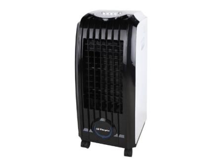 Orbegozo AIR 45 - Climatiseur par évaporation 3 en 1, 3 vitesses, ailettes directionnelles, réservoir 4 l, filtre amovible, 60 W