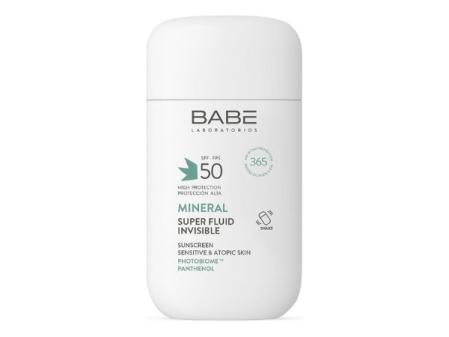 Super Fluide Minéral SPF 50 | Crème solaire minérale à large spectre des Laboratorios Babé