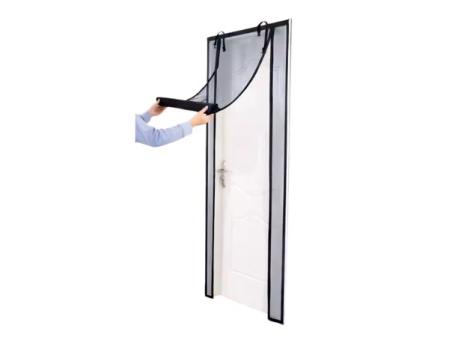 DTGJ Moustiquaire magnétique pour porte, maille de fenêtre anti-moustiques, rideaux de porte anti-moustiques, maille anti-moustiques avec ouverture latérale et fermeture automatique, noir