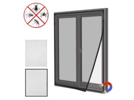 Moustiquaire magnétique en maille 100x120cm/130x150cm, écran de fenêtre Invisible auto-installable pour usage domestique, auto-adhésif