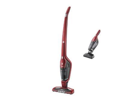 AEG Aspirateur sans fil CX7-2-45AN, autonomie 45 min, 18 V, 2 vitesses, brosse 180º avec LED, aspirateur à main spécial animaux, réservoir 0,5 L, rouge (Classe d'efficacité énergétique A)