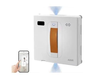 ABIR WD8 Robot de nettoyage de vitres, double pulvérisation d'eau, mémoire intelligente, aspiration sous vide poussé, capteur laser, robot de nettoyage de vitres murales, contrôle par application