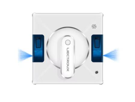 Liectroux YW509 Robot nettoyeur de vitres, pulvérisation d'eau 4 voies, robot nettoyeur de vitres pour sols, murs et vitres de maison, robot aspirateur pour fenêtres, navigation intelligente, triple système de sécurité