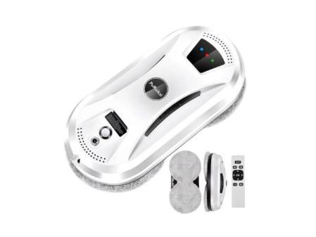 PuRuiKai Aspirateur Robot Ultra-Mince, Robot de Nettoyage de vitres électrique, télécommande pour la Maison