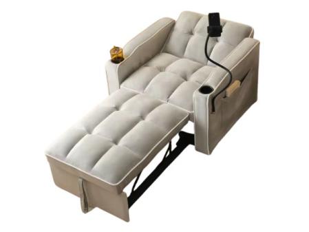 Canapé-lit simple extensible 3 en 1 avec porte-boissons et support pour téléphone, canapé-lit, chaise, parfait pour les petites pièces, 83*167*76 cm