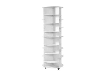 SucceBuy Étagère à chaussures rotative à 360°, rangement rotatif, présentoir circulaire, présentoir autoportant pour chambre à coucher, entrée, placard