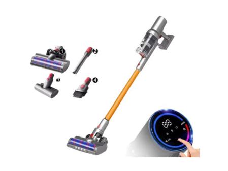 Aspirateur à main sans fil ABIR VC205, 27 000 PA, capteur de poussière intelligent, écran tactile LED, contrôle automatique de la vitesse, éliminateur d'acariens portable sans fil