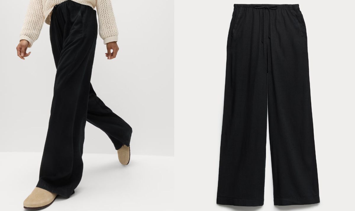 Marks Spencer - Pantalon en lin - Noir Marks Spencer - Pantalon en lin - Noir