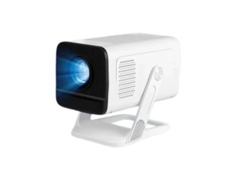 Mini projecteur 1080P/4K prenant en charge WiFi 6 et Bluetooth 5.4, projecteur TV Android portable à courte portée pour cinéma maison et films en plein air