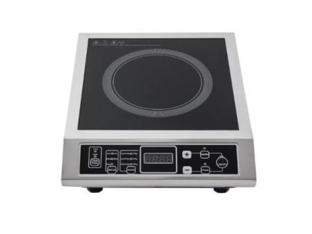 Plaque de cuisson électrique portable à induction | Plaque à induction 3500 W avec 8/10 niveaux de température | Verre microcristallin