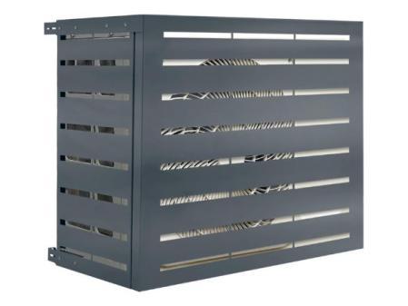 IDMarket Housse de Climatiseur en Métal, Gris Anthracite, Protection Unité Extérieure, 95 x 50 x 80 cm