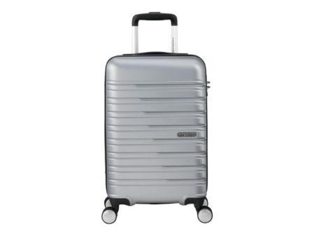 American Tourister Flashline - Spinner S Slim, Handgeck, 55 cm, 34 L, Argent (Sky Silver)