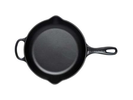 Le Creuset Poêle à frire haute en fonte, 26 cm, 2 litres, Noir Mat, 20187260000422