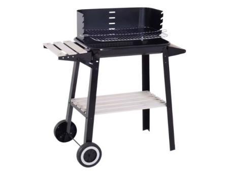 Barbecue à charbon avec grilles réglables