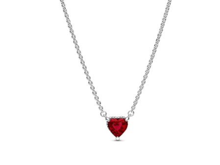 Collier Pandora avec coeur rouge