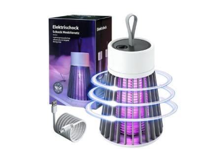 Tueur de moustiques électronique, tueur de moustiques électrique d'intérieur, lampe anti-moustique rechargeable, tueur de moustiques USB, tapette de moustiques électrique extérieure portable pour le camping (gris)