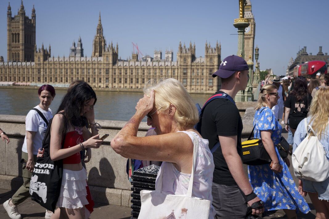 Canicule au Royaume-Uni à Londres