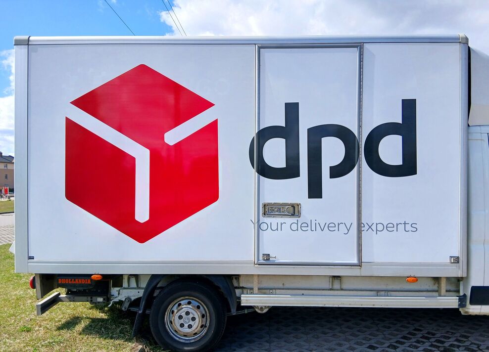 Camion de service de livraison DPD. Camion de service de livraison DPD.